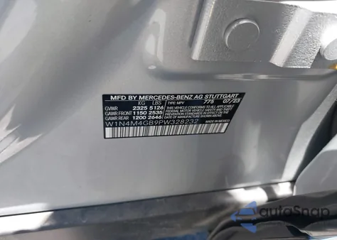 2023 Mercedes-Benz Glb 250 из США, поврежденный, VIN W1N4M4GB9PW328232